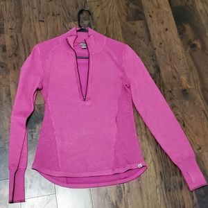 Eddie Bauer, Pink, Quarter Zip, size S